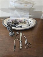 Estate lot of small collectibles sterling and