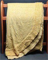 1950's Plush Yellow Chenille Bedspread