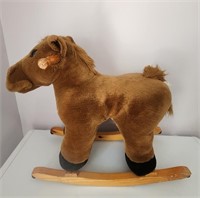 Plush Ride-on Rocking - Horse H:21" L:23"