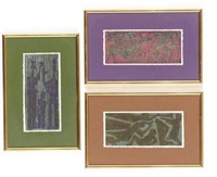 Three framed Theo & Susan Harlander works on paper