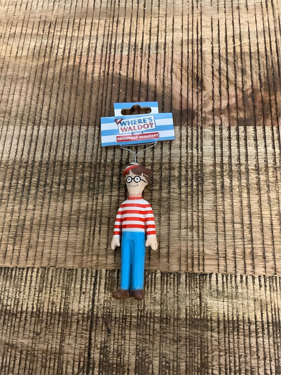 $10  wheres Waldo Decopage Ornament