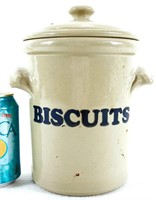 Pot à biscuits en grès 9" de haut made in ENGLAND