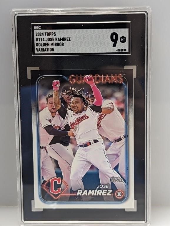 2024 Topps Golden Mirror Var Jose Ramirez SGC 9