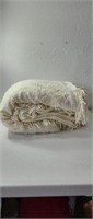 Chanelle Cream blanket twin to full sz