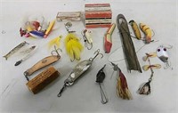 Assorted lures and fly's