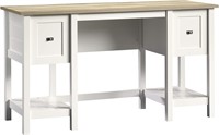 Sauder Cottage Road Desk  Soft White finish