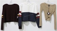 Lot of 3 Ladies Sweaters & Tops Sz S - NWT