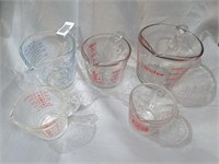 Collection of Glass Measuring Cups