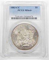 1883-CC MORGAN DOLLAR - PCGS MS64+