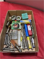 Big lot of end mills and cutting tools