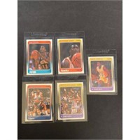 (5) 1988 Fleer Basketball Stars