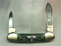 25th Anniv Smoky Mountain Knife Works - Green Hand