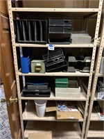 4-Shelves of Office Supplies