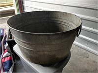 Galvanized tub