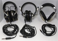 Flat of 3 Stereo Headphones Including Pioneer