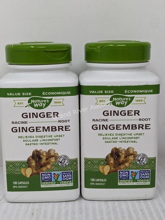 2-Pack Natures Way Ginger Supplement