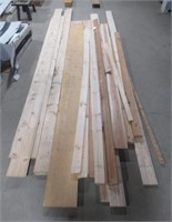 Assortment of pine lumber that includes 5", 6.5"
