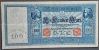 1910  Germany  100 Marks note