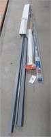 Sliding door hardware kit, 35" long rail covers,