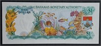 1968  Bahamas  One Dollar note