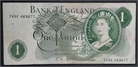 Bank of England  One Pound note