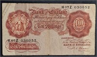 1945-55  Bank of England  Ten Schillings note