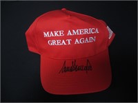 Donald Trump signed MAGA hat COA