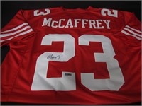 Christian McCaffrey signed jersey COA