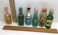 6 vintage mini liquor * Cueruo Especial Tequila,