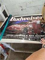 3 Jr Johnson Posters, 3 MGD Racing posters, Brick