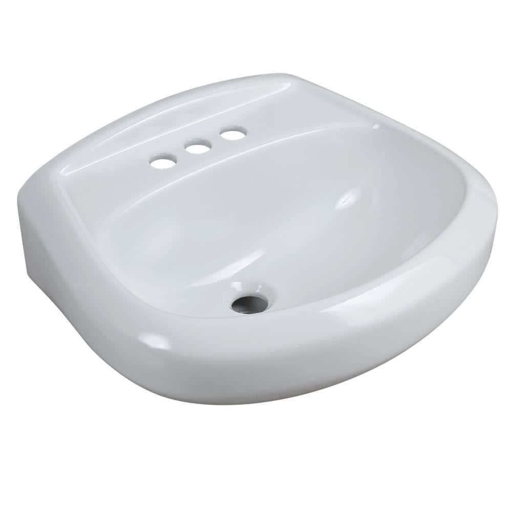 ARAGON WHT PEDESTAL SINK BASIN