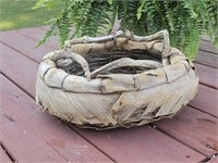 RUSTIC UNIQUE HANDMADE 14" NATURAL BASKET WITH