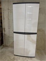 Heavy duty plastic storage cabinet