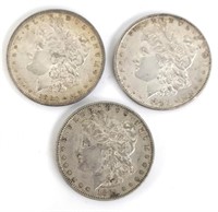 1880-S, 1880-O & 1881-O Morgan Silver Dollars