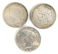 1923, 1923-S, & 1923-D Peace Silver Dollars