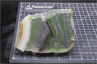 Fluorite thick slab, polished,China, 1 lb 3 oz