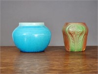 TWO ART POTTERY VASES