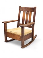 STICKLEY ARTS AND CRAFTS ROCKING CHAIR