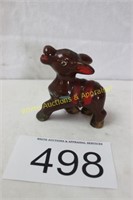 Vintage Mini Brown Ceramic Donkey