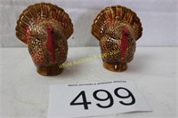 Thanksgiving Turkey Figurine Pair