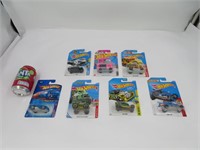 7 voitures hot wheels die cast