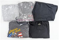 (5) Harley-Davidson & Motorcycle T-Shirts Sizes M