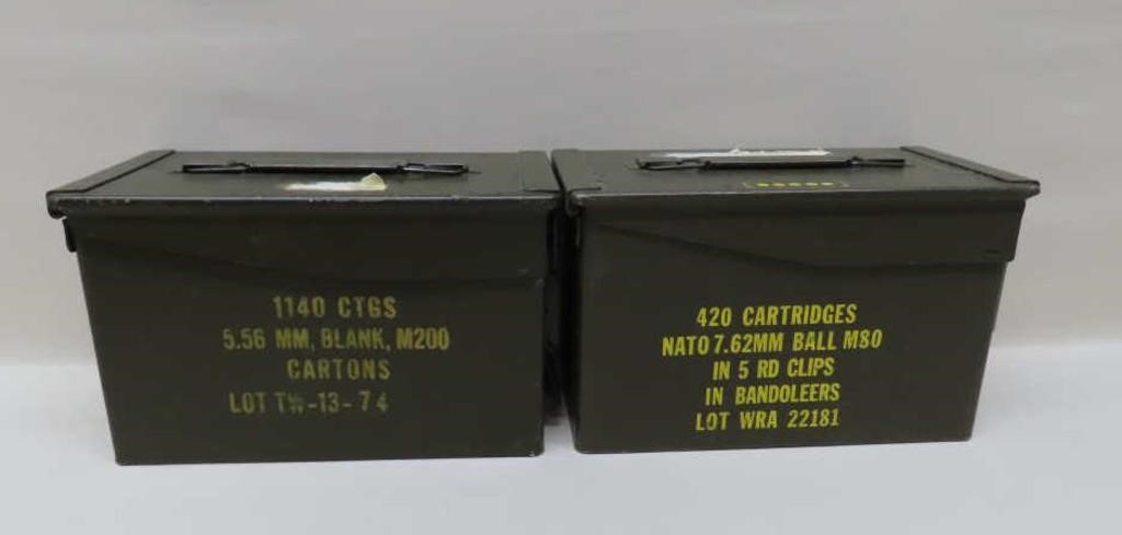 2- Metal Ammo Cans