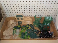 Military plastic landscape pieces