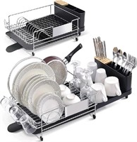Urackify Expandable Dish Drying Rack Stainless Ste
