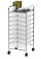 SimpleHouseware Utility Cart with 8 Drawers Rollin
