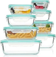 Vtopmart, 8 Pack Glass Container Food Storage with
