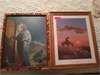 Beautifully framed Jesus print 21x17, Framed "