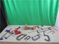 C Clamps, vice, corner clamps, bar clamps