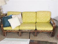 Three Piece Bamboo Sofa